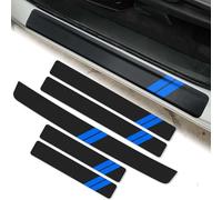 GPKFOLQM 5 Pezzi Battitacco Auto, per Ford Focus Mk2 Mk3 Mk4 ST Line F150 Battitacco Auto Battitacco Protezione Plates Anti-Graffio Scuff Adesivi Decorazione Accessori,B