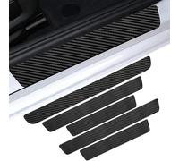 GPKFOLQM 5 Pezzi Battitacco Auto, per Renault Megane E-Tech 5 (V) I 2022-2024 Battitacco Auto Battitacco Protezione Plates Anti-Graffio Scuff Adesivi Decorazione Accessori