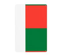 Gpkgsigt Bandiera del Madagascar Stampa Pittura decorativa in latta 20,3 x 30,5 cm Realizzato in banda stagnata, resistente all'usura e durevole