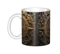 Gpkgsigt Calendario Maya Fine del Mondo Stampa Tazza in ceramica Tazze per cappuccino, latte, cereali, yogurt, latte, bevande calde o fredde Forno a microonde