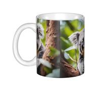 Gpkgsigt Happy Cute koala Printing tazza tazza in ceramica tazze per cappuccino, latte, cereali, yogurt, latte, bevande calde o fredde forno a microonde