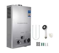 GPL 6L/8L/10L/12L/16L/18L Scaldabagno 36KW Istantaneo Scaldabagno A Gas Di Petrolio Liquefatto Caldaia In Acciaio Inox Kit Portatile(12L)