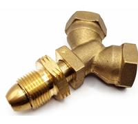 Gpl Europeo Gas Bottiglia Adattatore Lkf Femminile 21.8mm A Due 21.8 Uomo Nuovo