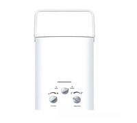 GPL Gas Propano Senza Serbatoio Riscaldatore Di Acqua 6L Campeggio Esterna Bagno Istantaneo Con Soffione Doccia Calda Caldaia Auto Camion Tenda Risparmio energetico(White)