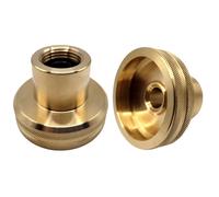 GPL GPL DISH Shell Adattatore europeo per bombole di gas M22 21,8 mm, corto