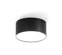 GPL243N- PLAFONIERA NERA A LED IN ALLUMINIO 4000K 1360LM 16W D.14CM