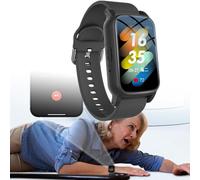 GplHAIN Smart Watch with Fall Detection, Elderly Smart Bracelet with SOS Call Function, Fall Alert Devices for Elderly, Anti-Lost Positioning Bracelet for Dementia Alzheimer Autism Black