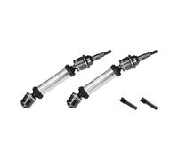 GPM 4140 Carbon Steel+ Aluminium 6061-T6 Alloy Front CVD Drive Shaft for Traxxas 1/10 Ford Fiesta ST Rally VXL Upgrades - Silver