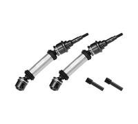 GPM 4140 Carbon Steel+ Aluminium 6061-T6 Alloy Rear CVD Drive Shaft for Traxxas 1/10 Ford Fiesta ST Rally VXL Upgrades - Silver