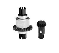 GPM Acciaio al carbonio + lega posteriore differenziale set 12T/30T/0.8Mod for Arrma 1:18 Granite GROM / 1:16 Mojave GROM / 1:14 Typhon GROM - Silver