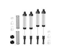GPM Alluminio 6061-T6 Alloy Front Or Rear Complete Internal Spring Shock (130 mm and 134 mm) for LOSI 1/8 LMT 2.0 Grave Digger 4 X 4 Solid Axle Brushless Monster Truck-LOS04028 Upgrades - Silver