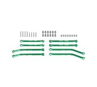 GPM Alluminio 7075-T6 Alloy Front & Rear Link Set per Axial 1/30 SCX30 Ford Bronco AXI-2048 / Jeep Wrangler AXI-2261 Rock Crawler Upgrades - Verde