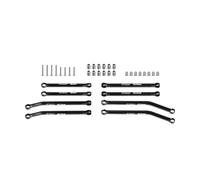 GPM Alluminio 7075-T6 Alloy Front & Rear Link Set per Axial 1/30 SCX30 Ford Bronco AXI-2048 / Jeep Wrangler AXI-2261 Rock Crawler Upgrades - Nero
