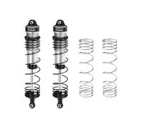 GPM Aluminium 6061-T6 Alloy Progressive Spring Front Shock 132mm for Arrma 1/8 Mojave 4X4 4S BLX Desert Truck RTR-ARA4404 Upgrades - Silver