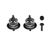 GPM Aluminium 7075 Alloy + 4140 Carbon Steel Front & Rear Complete Differential for Traxxas 1:10 Slash 4X4 / Rustler VXL/Hoss VXL 3S / Ford F-150 / Stampede/Jato 4X4 2S 4S / 1:7 XO-01 - Black