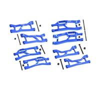 GPM Aluminium 7075 Alloy Front + Rear (Upper & Lower) Suspension Arms for Traxxas 1/16 Mini XRT VXL-3S 108076-1 Monster Truck Upgrades - Blue