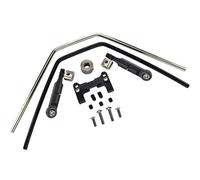 GPM Aluminium Front Or Rear Sway Bar Mount with Linkage And Wire for Traxxas 1/8 4WD Sledge Monster Truck 95076-4 - 15Pc Set Black