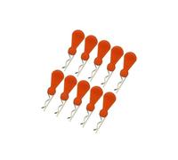 GPM Body Clips + Silicone Mount for 1/16 To 1/18 RC Cars - 10Pc Set Orange