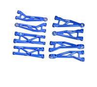 GPM Kit bracci di sospensione anteriori e posteriori in lega di alluminio 7075-T6 per Arrma 1/16 Mini Kraton 3S Speed Truck-ARA2508, blu