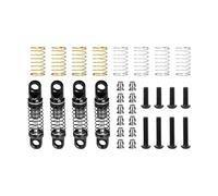 GPM Lega di alluminio regolabile Shock Set 22 mm per Axial 1/30 SCX30 Ford Bronco AXI-2048 / Jeep Wrangler AXI-2261 Rock Crawler Upgrades - Grey Silver