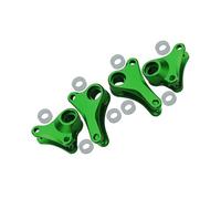 GPM Upgrade Parts for Traxxas 1/16 Mini E-Revo, Mini Slash Aluminium Front+Rear Rocker Arm - 4Pcs Set Green
