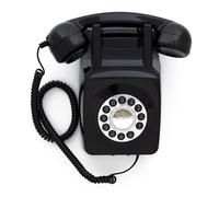 -GPO 746 RETRO WALL PUSH BUTTON TELEPHONE BLACK ACC NUOVO