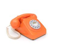 GPO GPO746DPBOR 746 DESKTOP PUSH-BUTTON PHONE ORNG ACC NUOVO