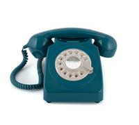 GPO GPO746RB 746 DESK PHONE ROTARY DIAL AZURE BLUE ACC NUOVO
