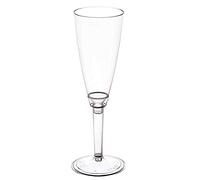 GPPLAST Set di 50 calici da vino in plastica trasparente