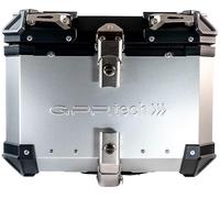 gpr bauletto alpi-tech argento 45 lt con attacco compatibile con bmw f 700 gs 2016 2017 2018 mototopgun