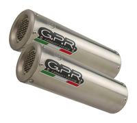 G.P.R. Scarico Mid Line M3 Inox per Ducati 998 R/FE 2001-2004 Omologato Argento