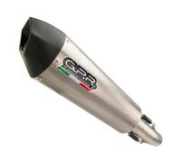 Gpr Exhaust Systems Gp Evo4 Titanium Honda X-adv 750 21-22 Ref:e5.h.262.gpan.to Titanium Homologated Cone Muffler Argento Homologated