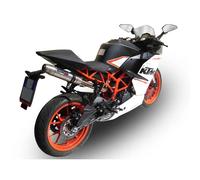 Terminale Scarico GPR DEEPTONE INOX Racing per KTM RC 390 High-level 2015 > 2016