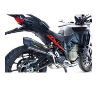 Gpr Exhaust Systems Gp Evo4 Poppy Ducati Multistrada V4/s 2022-2024 Conical Homologated Slip On Muffler Argento Homologated
