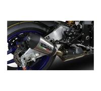 G.P.R. - Terminale GP Evo4 Titanium per Yamaha YZF R1/R1-M 17-20 Omologato Euro 4 Nero/Argento