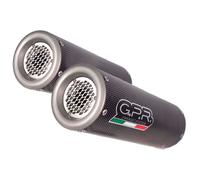 GPR Scarico Honda RC51 SP2 RVT1000R 2002-2006 M3 Poppy Doppio Slip-On Low Mount