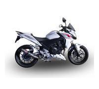 Gpr Exhaust Systems Silenziatore Omologato Slip On Deeptone Inox Honda Cb400 F 2013-2015 Round