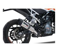 Gpr Exhaust Systems Gp Evo4 Titanium Ktm Duke 125 2021-2023 E5 Conical Homologated Slip On Muffler Argento Homologated