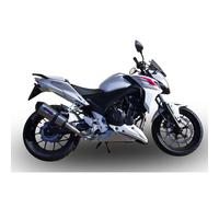 Gpr Exhaust Systems Gpe Anniversary Titanium Honda Cb400 F 2013-2015 Conical Homologated Slip On Muffler Argento Homologated