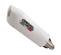 Gpr Exhaust Systems Albus Evo4 Royal Enfield Scram 411 22-23 Ref:e5.roy.10.cat.albe5 Homologated Oval Muffler Bianco Homologated