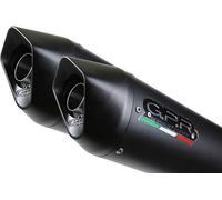 GPR Scarico Kawasaki KFX 700 2004-2011 Coppia Homolog Full Sistema Furore Nero