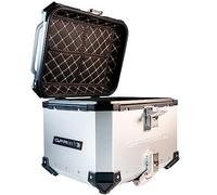 GPR Tech Compatibile con 800 MT Touring 2022/2023 e5 Top Case ALPI-Tech 35 LT. Argento Top Case in Alluminio, Colore Argento con Piastra specifica Inclusa Capacità litri 35