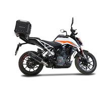 GPR Tech Compatibile con Duke 125 2021/2023 e5 Top Case ALPI-Tech 26 LT Nero Top Case in Alluminio, Colore Nero con Piastra specifica Inclusa, Capacità litri 26