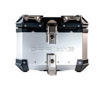 GPR Tech Compatibile con G 310 GS 2017/2021 E4 Top Case ALPI-Tech 26 LT. Argento Top Case in Alluminio, Colore Argento con Piastra specifica Inclusa Capacità litri 26