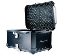 GPR Tech Compatibile con Norden 901 2022/2023 e5 Top Case ALPI-Tech 55 LT Nero Top Case in Alluminio, Colore Nero con Piastra specifica Inclusa, Capacità litri 55