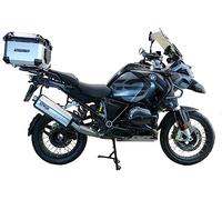 GPR Tech Compatibile con R 1250 GS Adventure 2019/2020 E4 Top Case ALPI-Tech 45 LT. Argento Top Case in Alluminio, Colore Argento con Piastra specifica Inclusa Capacità litri 45