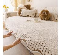 GPRL Copridivano in Morbida Peluche Lavabile Universale Copridivano Antiscivolo Copridivano A L Coperte per Divani per Zona Salotto Copridivano per Divani A 1 2 3 O 4 Posti(110 * 280cm)