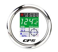 GPS 85mm Contachilometri Tachimetro TFT regolabile Mph Nodi Km/h Contachilometri digitale con antenna GPS per barca auto camper RV