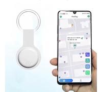 GPS Bluetooth Smart Tag Tracker con App Adatto per Animali Domestici Bambini Auto Chiavi Zaini Valigie Tracce Ovunque Sia Android IOS Compatibile con Supporto in Pelle Impermeabile Facile Trovare