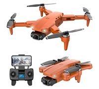 GPS Drone with 4K Dual Camera for Adults And Kids WiFi FPV Real-Time Video Brushless Motor Foldable RC Quadcopter 84 Mins Flight Battery*3 Auto Return Carrying Case(Red)